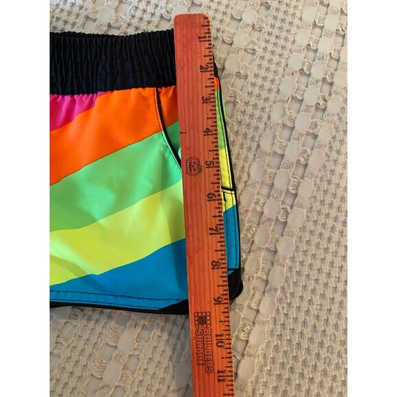 OP Junior Size Medium 7 -9 Bright Colored Short Shorts w/Pockets Elastic Waist - Picture 5 of 6